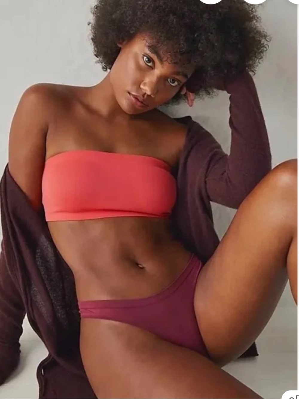 Free People Intimately Nina Neo Bandeau, Cayenne, S, NWT